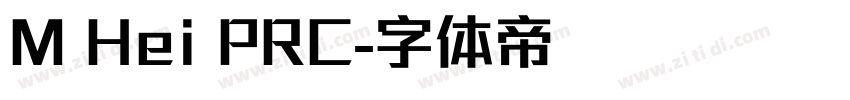 M Hei PRC字体转换